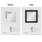 Amanti Art Mirror Makeover Bathroom Mirror Frame Border Kit - Fully Assembled Peel and Stick Frame - Mirror NOT Included - Trio Trim